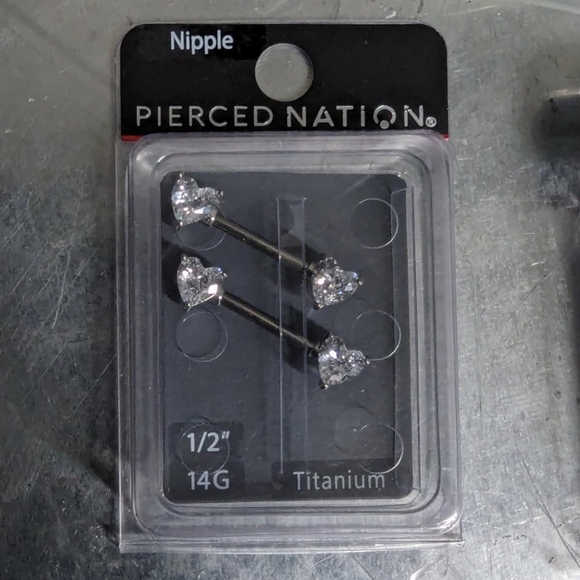 Titanium Nipple Rings, Bundle of 3 - Picture 3 of 3